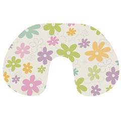 Beautiful Spring Flowers Background Travel Neck Pillows by TastefulDesigns