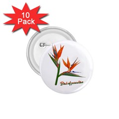 Bird Of Paradise 1 75  Buttons (10 Pack) by Valentinaart