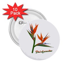 Bird Of Paradise 2 25  Buttons (10 Pack)  by Valentinaart