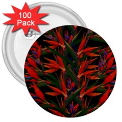 Bird Of Paradise 3  Buttons (100 Pack)  by Valentinaart