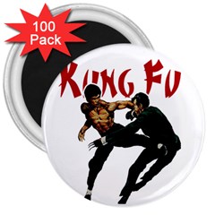 Kung Fu  3  Magnets (100 Pack) by Valentinaart