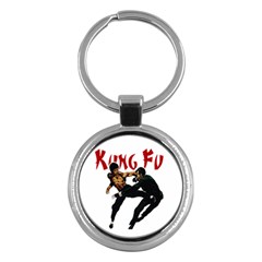 Kung Fu  Key Chains (round)  by Valentinaart