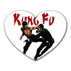 Kung Fu  Heart Mousepads by Valentinaart