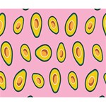 Fruit Avocado Green Pink Yellow Deluxe Canvas 14  x 11  14  x 11  x 1.5  Stretched Canvas