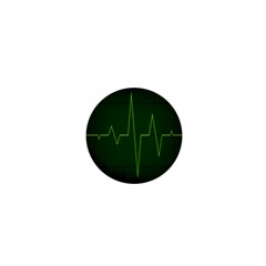 Heart Rate Green Line Light Healty 1  Mini Buttons by Mariart