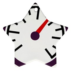 Maker Measurer Hours Time Speedometer Star Ornament (two Sides) by Mariart