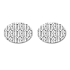 Fish Pattern Cufflinks (oval) by ValentinaDesign
