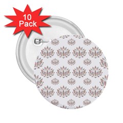 Dot Lotus Flower Flower Floral 2 25  Buttons (10 Pack)  by Mariart