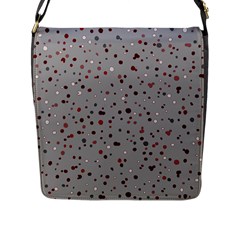 Dots Pattern Flap Messenger Bag (l)  by ValentinaDesign