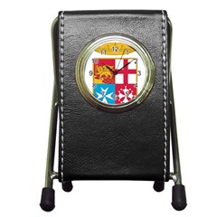Coat Of Arms Of The Italian Navy Pen Holder Desk Clocks by abbeyz71