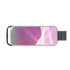 Light Means Net Pink Rainbow Waves Wave Chevron Portable Usb Flash (two Sides) by Mariart