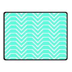 Seamless Pattern Of Curved Lines Create The Effect Of Depth The Optical Illusion Of White Wave Double Sided Fleece Blanket (small)  by Mariart