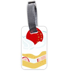 Seeds Strawberry Bread Fruite Red Luggage Tags (one Side)  by Mariart