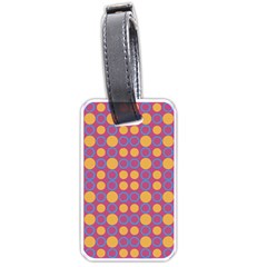 Colorful Geometric Polka Print Luggage Tags (one Side)  by dflcprints