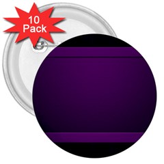 Board Purple Line 3  Buttons (10 Pack)  by Mariart
