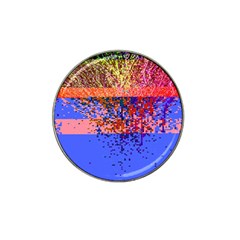 Glitchdrips Shadow Color Fire Hat Clip Ball Marker by Mariart