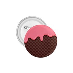 Ice Cream Pink Choholate Plaid Chevron 1 75  Buttons by Mariart