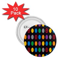 Polka Dots Rainbow Circle 1 75  Buttons (10 Pack) by Mariart