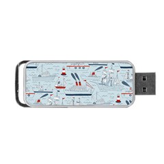 Ships Sails Portable Usb Flash (one Side) by Mariart