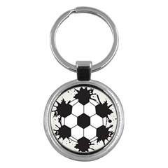 Soccer Camp Splat Ball Sport Key Chains (round)  by Mariart