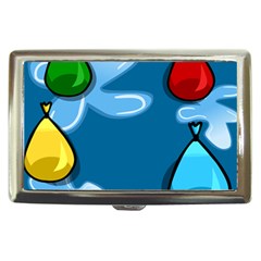 Water Balloon Blue Red Green Yellow Spot Cigarette Money Cases by Mariart