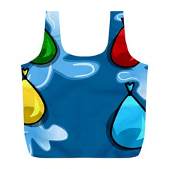 Water Balloon Blue Red Green Yellow Spot Full Print Recycle Bags (l)  by Mariart