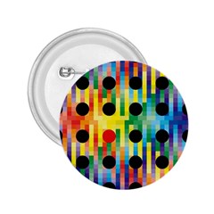 Watermark Circles Squares Polka Dots Rainbow Plaid 2 25  Buttons by Mariart