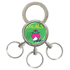 Behance Feelings Beauty Local Polka Dots Green 3-ring Key Chains by Mariart