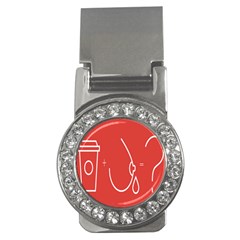 Caffeine And Breastfeeding Coffee Nursing Red Sign Money Clips (cz)  by Mariart