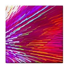 Zoom Colour Motion Blurred Zoom Background With Ray Of Light Hurtling Towards The Viewer Tile Coasters by Mariart