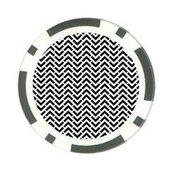 Funky Chevron Stripes Triangles Poker Chip Card Guard (10 Pack) by Mariart