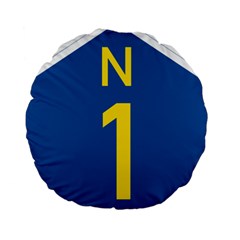 South Africa National Route N1 Marker Standard 15  Premium Round Cushions by abbeyz71