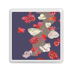 Original Butterfly Carnation Memory Card Reader (square)  by Mariart