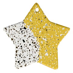 Spot Polka Dots Orange Black Star Ornament (two Sides) by Mariart