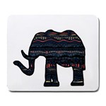 Ornate mandala elephant  Large Mousepads Front