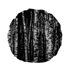 Birch Forest Trees Wood Natural Standard 15  Premium Round Cushions by BangZart