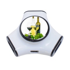 White Wine Red Wine The Bottle 3-port Usb Hub by BangZart