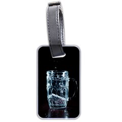 Glass Water Liquid Background Luggage Tags (two Sides) by BangZart