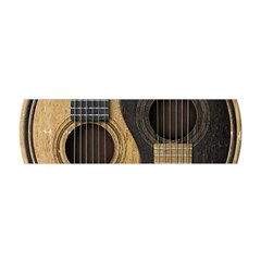 Old And Worn Acoustic Guitars Yin Yang Satin Scarf (oblong) by JeffBartels