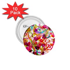 Abstract Colorful Heart 1 75  Buttons (10 Pack) by BangZart
