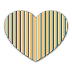 Elegant Stripes Heart Mousepads by Colorfulart23