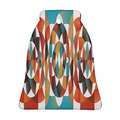 Colorful Geometric Abstract Bell Ornament (two Sides) by linceazul