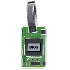 Computer Bios Board Luggage Tags (two Sides) by BangZart