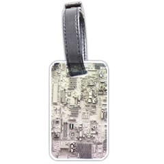 White Technology Circuit Board Electronic Computer Luggage Tags (one Side)  by BangZart