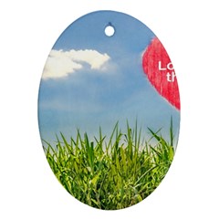 Love Concept Poster Oval Ornament (two Sides) by dflcprints