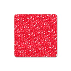 Heart Pattern Square Magnet by BangZart