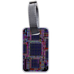 Cad Technology Circuit Board Layout Pattern Luggage Tags (two Sides) by BangZart