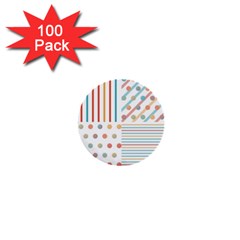 Simple Saturated Pattern 1  Mini Buttons (100 Pack)  by linceazul