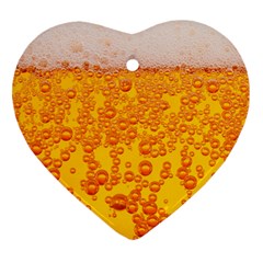 Beer Alcohol Drink Drinks Heart Ornament (two Sides) by BangZart