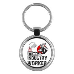 Industry Worker  Key Chains (round)  by Valentinaart